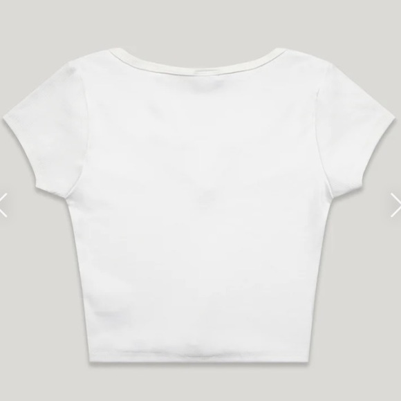 Hype And Vice Cali Tee White Cropped SDSU San Diego State Aztecs NWT Size M - Picture 8 of 13